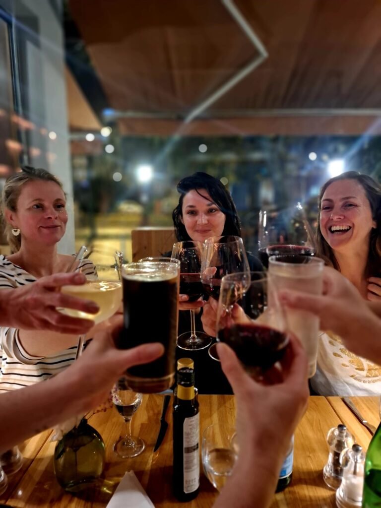 dîner entre amies lors d'une escapade à Berlin